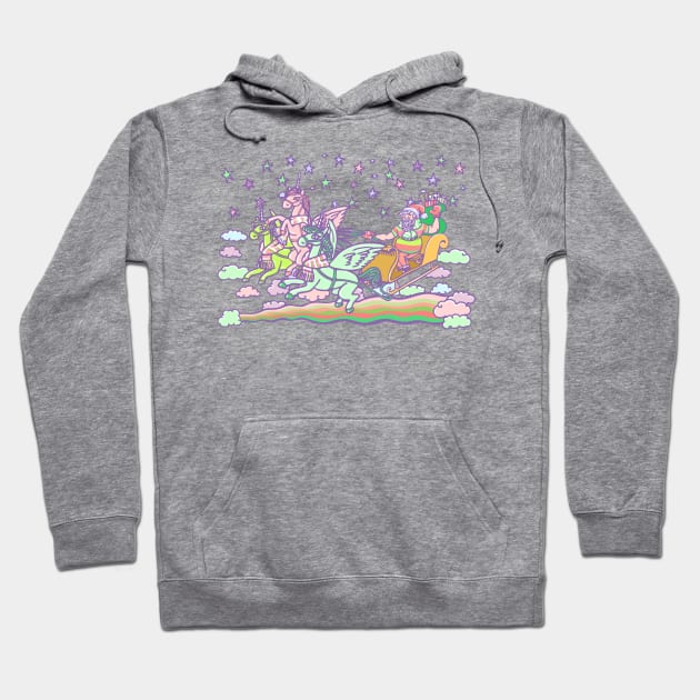 Santa's Fabulous Christmas Ride Hoodie by blakechamberlain